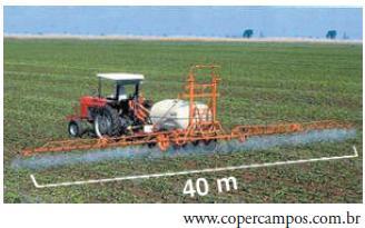 concentração AULÃO UERJ Questão 1 - Uma área agrícola, próxima a um lago, precisa ser adubada antes do início do plantio de hortaliças. - O esquema abaixo indica as medidas do terreno a ser plantado.