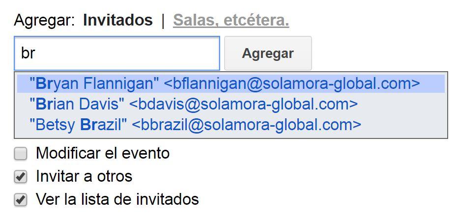 Adicionar endereços Convidar contatos para uma reunião Isso também funciona no Google Agenda e no Hangouts.