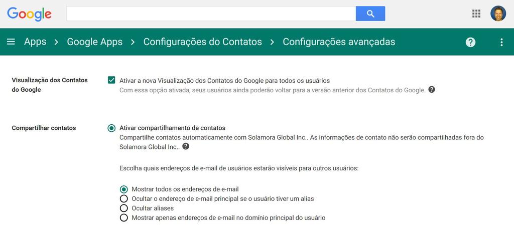 1. 2. 3. Adicionar endereços Ativar a Visualização dos Contatos do Google Clique em uma etapa para navegar.