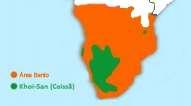 18 2.2 AS LÍNGUAS DO GRUPO BANTO Figura 3- Mapa geográfico da África subsaariana- grupo banto 4 Segundo Melo e Souza (2008), a população do grupo banto vivia e vive na região do rio Congo, falando