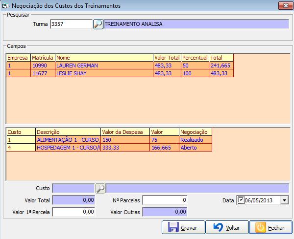 2.14 LIBERAÇÃO DE PAGAMENTO Nessa tela será realizado a liberação das parcelas para o pagamento.