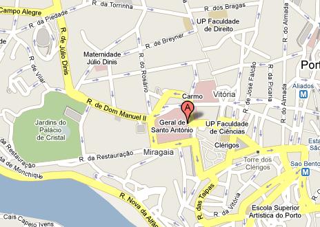 Localiza-se no centro do Porto, junto à antiga Faculdade de Ciências, no Largo Prof. Abel Salazar 4099-001 Porto (Fig nº1).