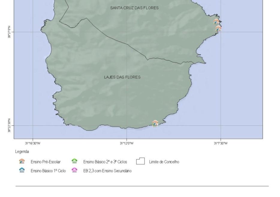 36 Carta Escolar Grupo Ocidental 2.1. Educação Pré-escolar No Grupo Ocidental, encontram-se instalados cinco estabelecimentos de Educação Pré-escolar (Quadro e Figura).