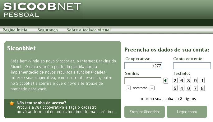 Acessar o site: www.credimed.org.br - No campo Net Banking, clicar na opção física ou jurídica 3.