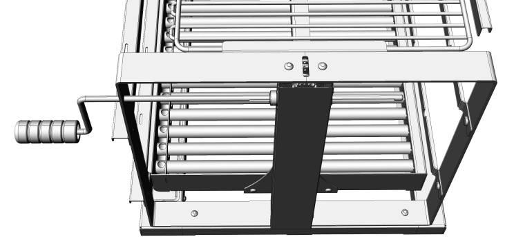 MANUTENÇÃO LUBRIFICANDO A ENGRENAGEM: Aplique óleo de máquina ou similar aqui MANIVELA P/ ELEVAÇÃO - Se sua ELEVGRILL, com o passar do tempo começar a fazer barulho ao girar a Manivela p/ Elevação,