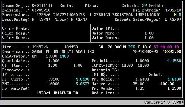 10 Mesmo que seja informado o valor do Icm, no caso da substituição tributária, o programa irá zerar os Quando for substituição tributária Diferença de Alíquota (Icme - Icms) = Icm *Obs: