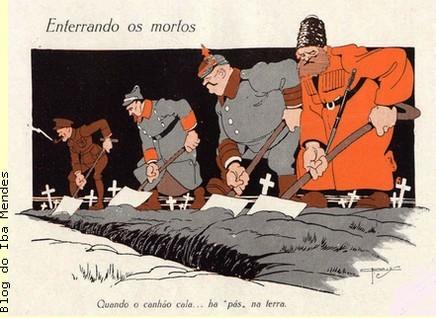 Questões sobre a Primeira Guerra 1) (ENEM 2014 )Três décadas de 1884 a 1914 separam o século XIX que terminou com a corrida dos países europeus para a África e com o surgimento dos movimentos de