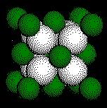 CaF 2 : F ions occupy all the cubic holes in a