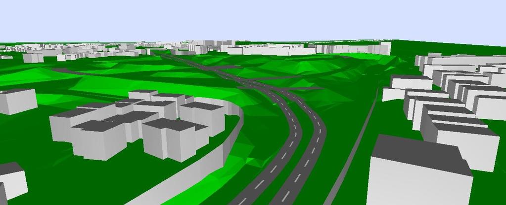 Figura 8- Modelo digital do terreno construído com base nos elementos cartográficos, na A4,