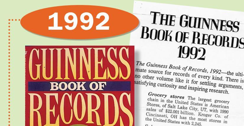 EMPODERAMENTO DA EQUIPE INTERNA RECORDES MUNDIAIS: em 1992, entrou para o Guinness Book of