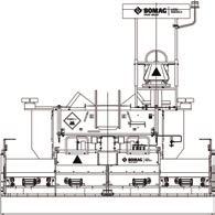 8 Dados Técnicos Vibro Acabadora Série 700 Sistema de tração Produção Motor diesel Potência cv / kw Velocidade de pavimentação Velocidade de deslocamento Capacidade do tanque de óleo hidráulico