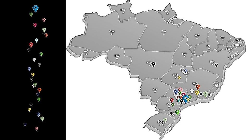 João_Pessoa/PB, Brasil, de 03 a 06 de outubro de 2016 Fonte: Autor Figura 3 - Mapeamento Grupos de Pesquisa Este cenário nos evidencia que