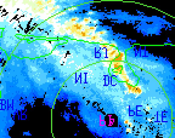 Caso de 08 e 09 de fevereiro de 2000 Diferentemente dos demais eventos de chuva intensa do verão 1999/2000 no Rio de Janeiro, este ocorreu após a passagem de um sistema frontal pelo estado, como