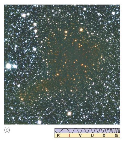 luz vermelha vinda das estrelas não é