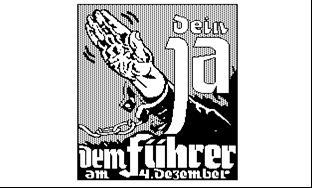 11. (UERJ 2000 adaptada) (Ilustração de cartaz eleitoral nazista) ( BRENER, Jayme. Jornal do Século XX. São Paulo: Moderna, 1998.