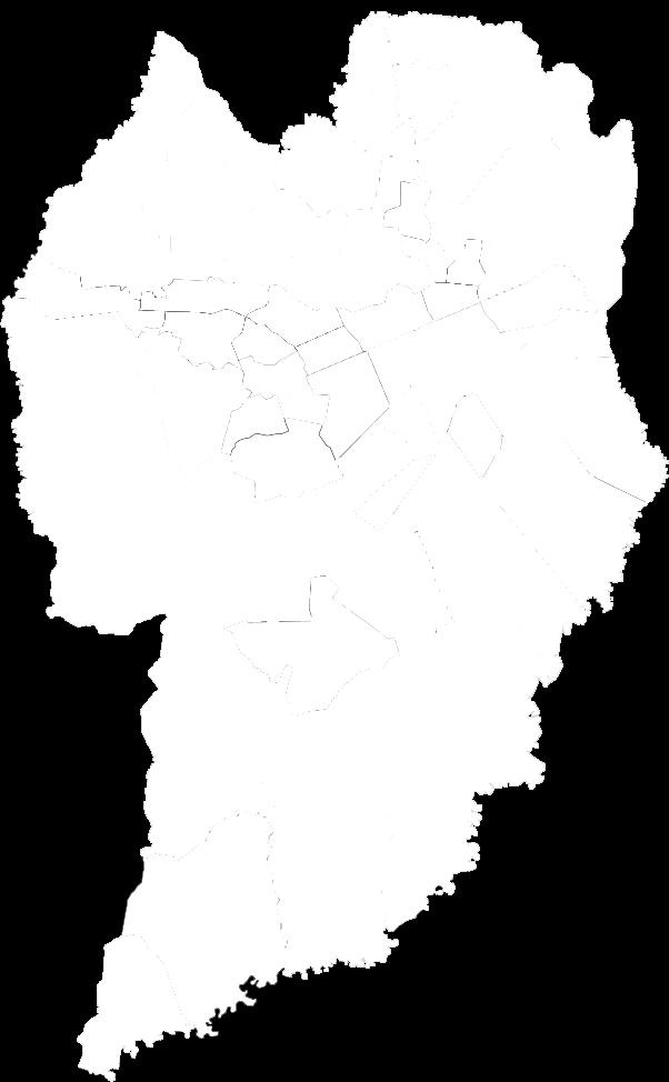 20 Capão Raso Novo Mundo Santa Cândida 0% -1% -2% 2 Vila Izabel -6% 1 Ecoville -8% R.A.