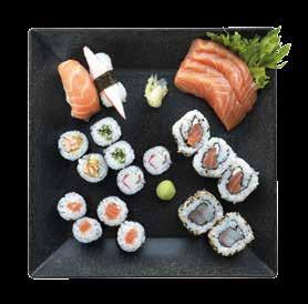 Hossomakis + 2 Niguiris + 4 lâminas Sashimi R$ 31,90 *