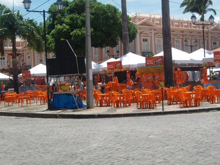 Barracas padronizadas no Centro