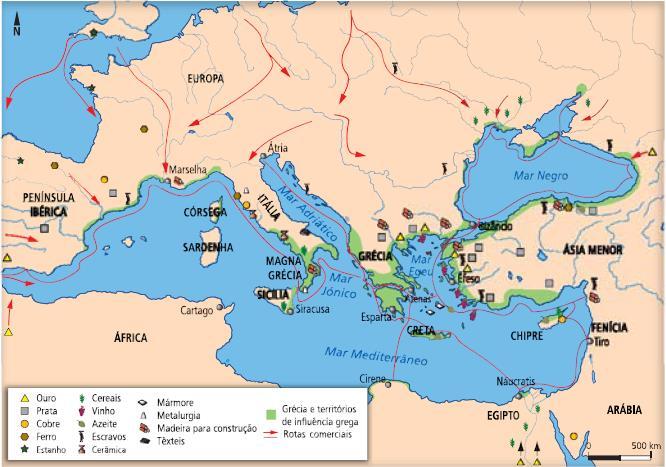 Formação de cidades-estado / Pólis A Grécia localiza-se na Península Balcânica e é banhada a Sul pelo mar Mediterrâneo.