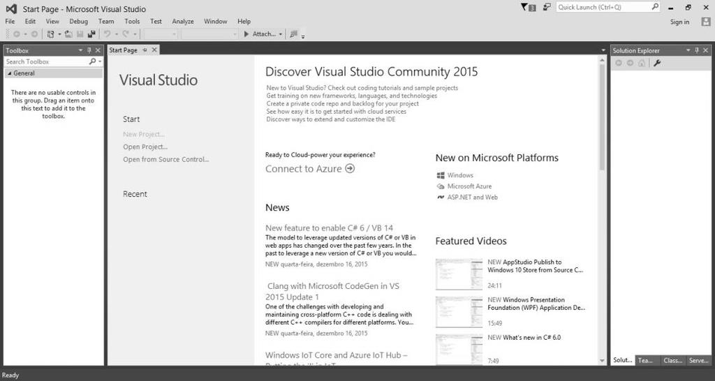 O Visual Studio vem com muitos modelos padrão de projetos, caso queira, você pode criar os seus próprios modelos.