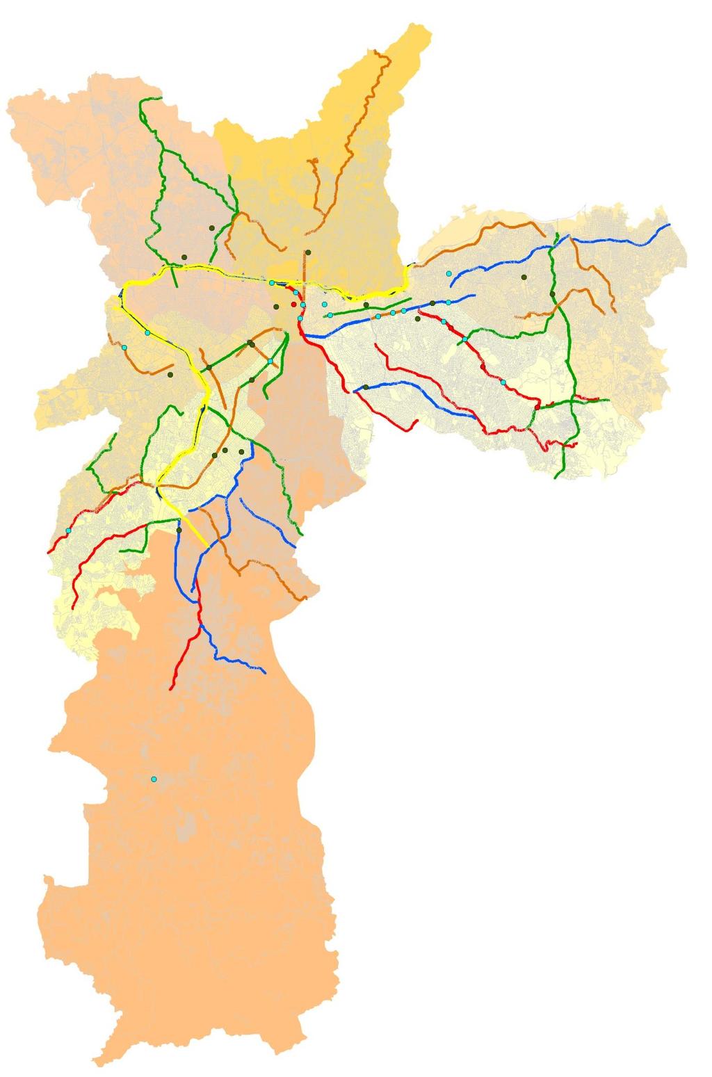 A v. A t l â n t i c a Pereira Acidentes de trânsito com vítimas em São Paulo 2015 Relatório anual de acidentes de trânsito - 2015 Vias e cruzamentos com mais acidentes com vítimas Mapa 1 42 M a r g