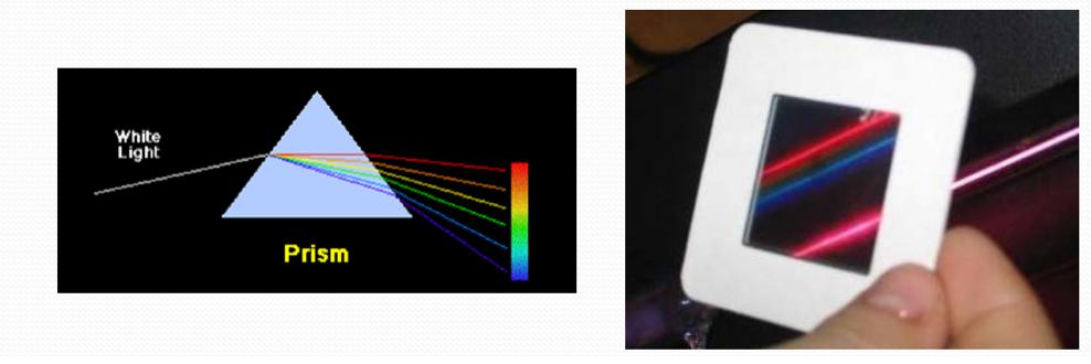 Espectrofotômetro No caso desta experiência o elemento dispersor utilizado pelo espectrofotômetro é uma rede de difração de