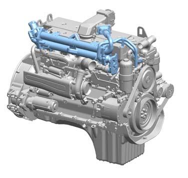 O rendimento do motor por sua vez também é prejudicado. Já é possível observar redução da ordem de 12 % na potencia por litro de cilindrada de motores pesados quando utilizam EGR de alta recirculação.