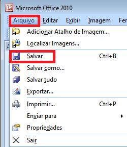 4º - Após concluir as correções necessárias, é necessário clicar em Arquivo > Salvar para concluir todas as alterações que forem necessárias.