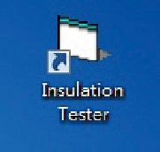 2. Clique no ícone Insulation Tester