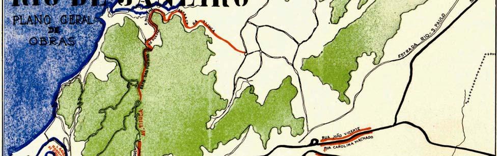 Petrópolis. Plano viário da administração Henrique Dodsworth para o Distrito Federal. PASSOS, 1941.