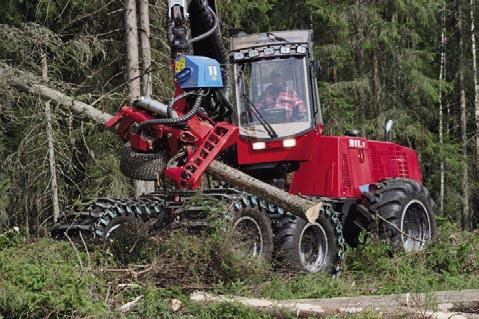 Throughout, Valmet 960 has been dimensioned for heavy trees.