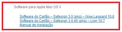 Instalação do CSP Safesign 3.0.45 1.