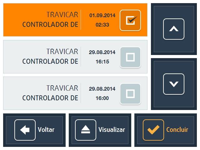 04 Configurações 8 - Gerando relatórios em trabalhos não finalizados b) b) d) Na opção de trabalhos não finalizados (, você poderá visualizar a