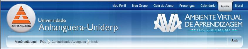 1.5. Ambiente Virtual de Aprendizagem O Ambiente Virtual de Aprendizagem (AVA) é a sua sala de aula on-line.