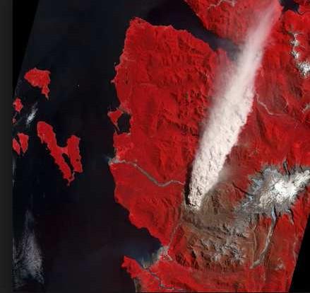 Infravermelho médio (1,3 a 8 µm): a reflexão da luz do sol e a emissão de energia da Terra se