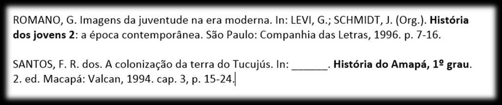 Elaboração de referências (NBR 6023/2002) Autor do