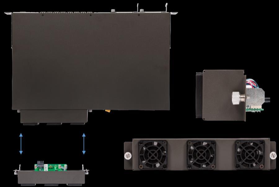 As PSUs possuem LEDs indicativos do seu funcionamento: Power: Indica fonte alimentada e com saída dentro dos limites estabelecidos; ACT: Indica que a PSU