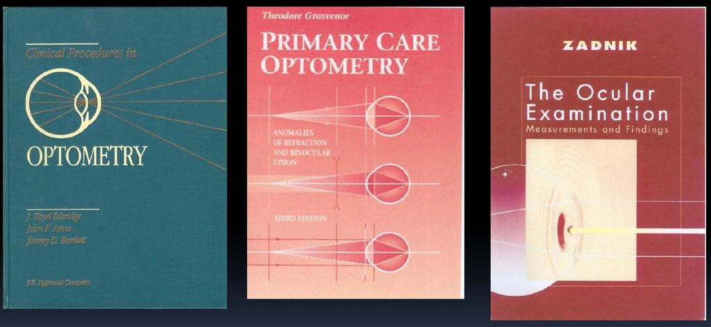 UNIDADE 1 Bibliografia Procedimentos Clínicos em Optometria LOCV