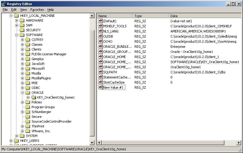 NLS_NUMERIC_CHARACTERS =,. NLS_LANG = AMERICAN_AMERICA.