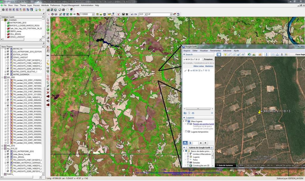 Critérios para interpretação nos mapas subsequentes Áreas com galpões: como a área não ultrapassa 6ha (área mínima mapeável)