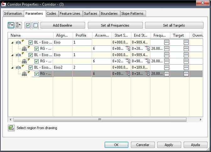 configure o corredor como mostrado