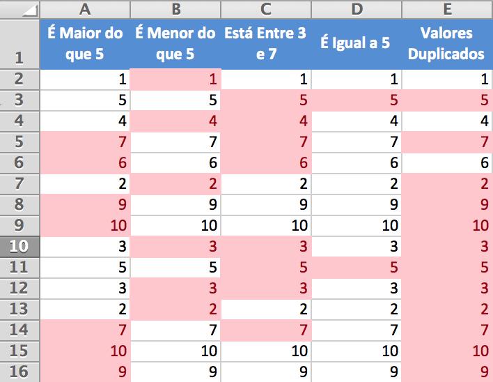 d) e g)? Para que você acompanhe meu exemplo, vou utilizar o valor 5 nos itens a), b) e d) e os valores 3 e 7 no item c).