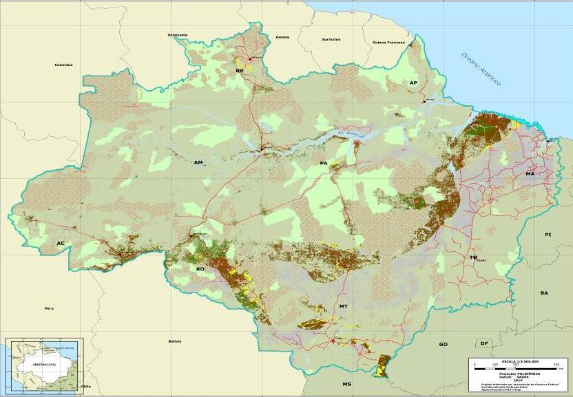 Da mesma forma a Embrapa também desenvolveu o Zoneamento Agroecológico do dendê para as áreas desmatadas da Amazônia Legal (Figura 10).