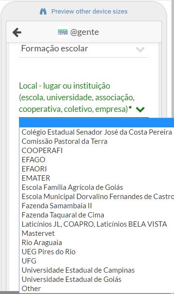 Local Em que local (onde) aconteceu a sua formação escolar?