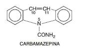 Figura 5. Estrutura química do AE Carbamazepina (Goodman & Gilman,2003, p.396).