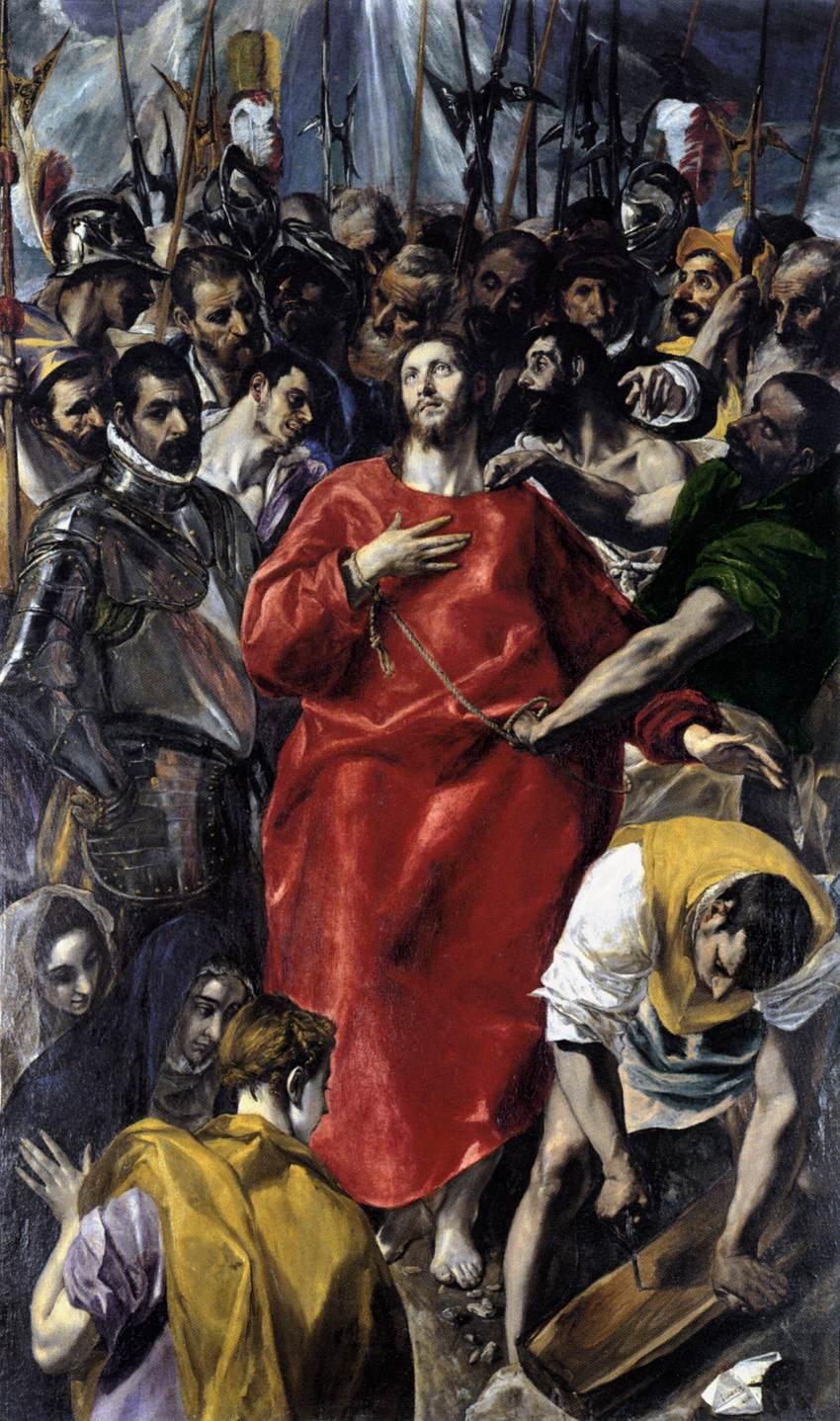 No início de sua carreira em Toledo, por volta de 1577, El Greco recebeu duas encomendas: um retábulo para a igreja do mosteiro de São Domingos e um quadro para a sacristia da catedral, O