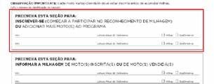 programa: Peça para que algum responsável do pós-vendas faça a conferência do seu odômetro ou das revisões no manual da moto e assine o