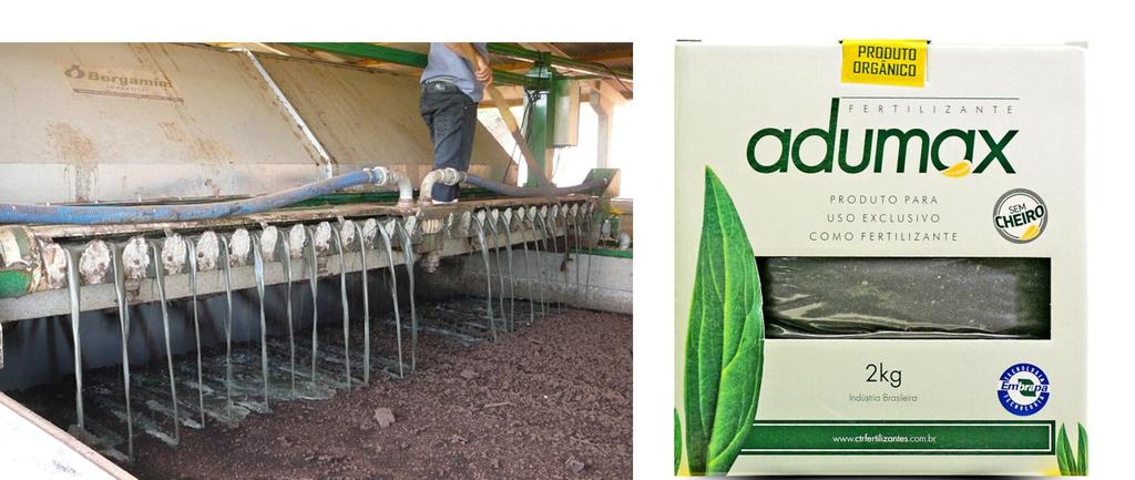 Rotas tecnológicas: compostagem Indicação: Evaporação da água (redução do volume) e produção de um fertilizante orgânico sólido Limitações: Investimento