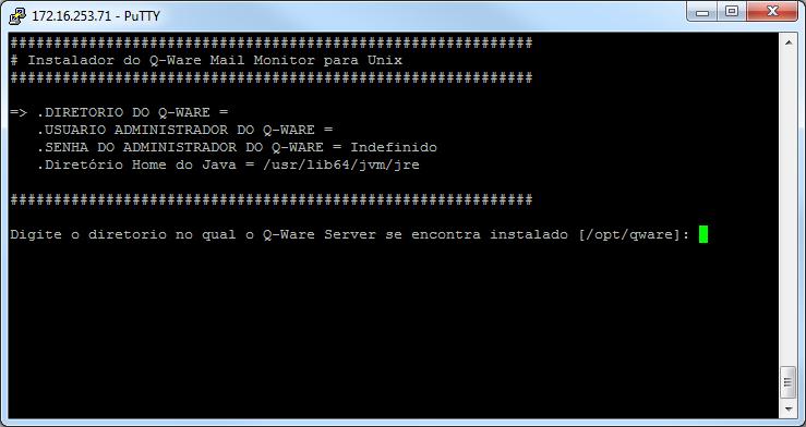 TL017 principal do instalador do Q-Ware FTP Server Mail Monitor Para instalar o QMM, o Q-Ware Server deve estar previamente instalado e ativo.