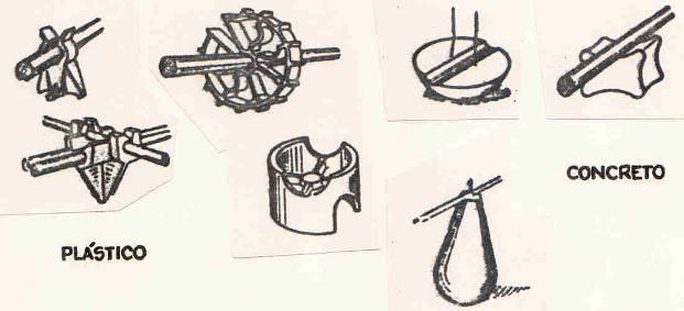 68 Com relação à armadura negativa utilizam-se os chamados "caranguejos", conforme ilustrado na figura 2.73.
